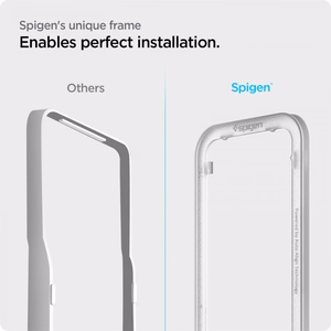 Spigen ALM Glass FC karastatud klaas iPhone 13 / 13 Pro / 14 jaoks - must