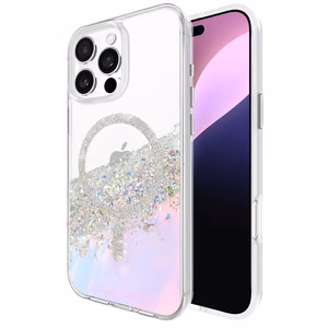 Чехол Case-Mate Karat MagSafe для iPhone 16 Pro Max, голографический Soap Bubble