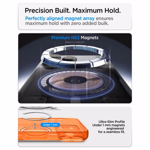 Spigen Ultra Hybrid MagSafe ümbris iPhone 18 Pro / 17 Pro jaoks, oranž