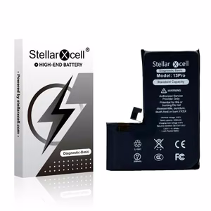 StellarXcell Diagnostic aku Apple iPhone 13 Pro jaoks, 3230 mAh (standardne mahutavus + kvaliteetne BMS-i koopia)