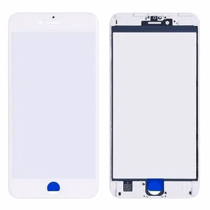 LCD screen glass Apple iPhone 6 Plus with frame and OCA valge V2 ORG