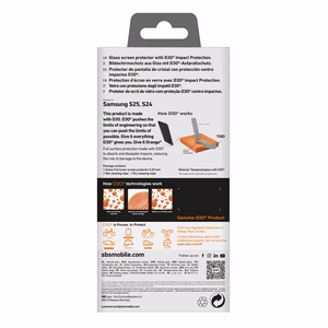 Закалённое стекло SBS D3O с рамкой для Samsung Galaxy S25 / S24