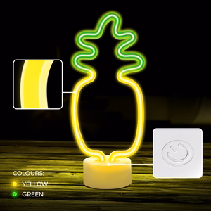Neon LED on alus PINEAPPLE oranž roheline USB-C FSC-12 Forever Light