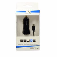 Beline autolaadija 1xUSB + microUSB 1A must
