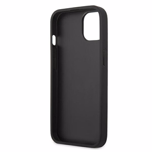 Karl Lagerfeld Leather Ikonik Karl's Head Metal Case for iPhone 13 mini - Pink