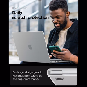Spigen AirSkin ümbris MacBook Pro 16" 2021 / 2023 / 2024 / 2025 / 2026 jaoks – läbipaistev matt