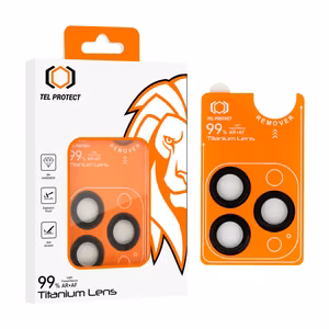 Tempered glass Tel Protect Titanium Lens 99% AR on camera jaoks Iphone 16 Pro/16 Pro Max must (lens 3 pcs)