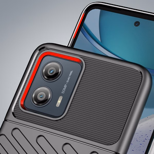 Thunder Ümbris ümbris jaoks Motorola Moto G53 silicone armor ümbris must