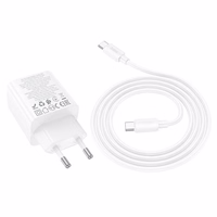 Phone Laadija Hoco 2 x USB C + 2 x USB A QC3.0 PD 3A 30W + Kaabel USB C to USB C N56 valge