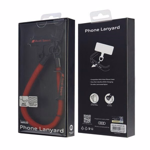 Audi universaalne telefoni rihm 28cm 10mm punane AUS-HSL10-RSQ/D1-RD