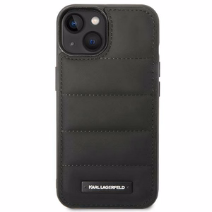 Karl Lagerfeld Puffy Elongated Logo iPhone 14 Ümbris - must