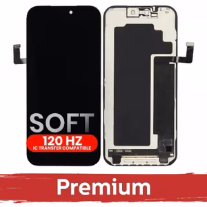 LCD Display Compatible iPhone 17 Pro Black (SOFT OLED / Stable 120Hz / Premium) *Removable IC*