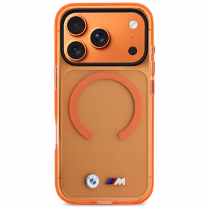 BMW M IML Metal Logos MagSafe Ümbris for iPhone 17 Pro Max - Pro oranž
