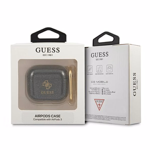 Guess GUA3UCG4GK чехол AirPods 3 чёрный/чёрный Glitter Collection