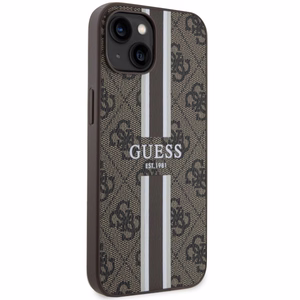 Guess GUHMP14MP4RPSW iPhone 14 Plus 6.7" коричневый/коричневый hardcase 4G Printed Stripes MagSafe