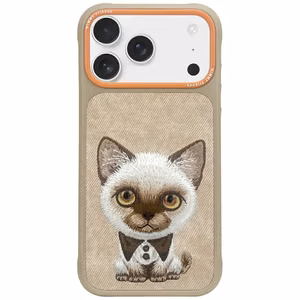 Nimmy Big Eyed Pet 2.0 Cat Ümbris jaoks iPhone 17 Pro Max - Beige