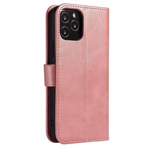 Magnet Case elegantne ümbris kaane klapiga ja stendi funktsiooniga Samsung Galaxy A73 roosa