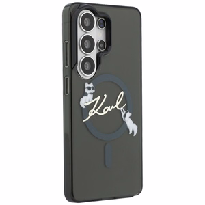 Karl Lagerfeld чехол IML KC Script MagSafe для Samsung Galaxy S26 Ultra чёрный