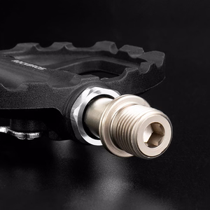 Rockbros M108 kahepoolsed poollukustuvad nailonist jalgrattapedaalid – mustad