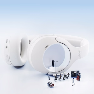 QCY H3 Lite Over-Ear Kõrvaklapid koos ANC and Bluetooth 5.3 - valge