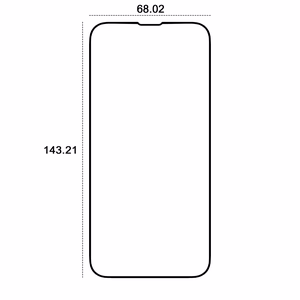 Etteri karastatud klaas 9D iPhone 13 / 13 Pro / 14 6,1"