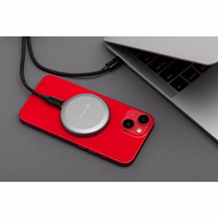 Juhtmevaba laadija Forcell F-Energy Smart Charge USB C Qi2 15W compatible with MagSafe, with detachable kaabel 1,5 m hõbedane