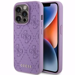 GUESS ümbris jaoks IPHONE 15 Pro GUHCP15LP4EPMU (Quilted 4G Classic) light lilla