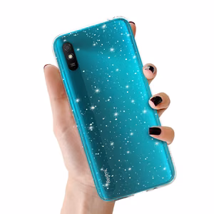 Crystal Glitter Ümbris do Xiaomi Redmi 9A Hõbedane
