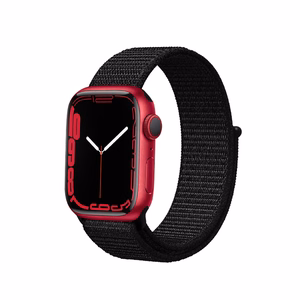 Crong Nylon Reflex Sport rihm Apple Watch 44 / 45 / 46 / 49 mm kellale, must