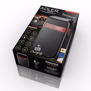 Adler AD 2923 – pöörlev elektripardel trimmeriga, kuni 45 min, NiMH, must