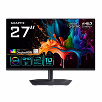 GIGABYTE MO27Q3 27” OLED QHD Gaming Monitor - 2560 x 1440, 360Hz, 0.03ms, 250 cd/m², G-Sync Compatible, FreeSync Premium Pro, Display HDR True must 400, HDMI 2.1, Displayport 1.4