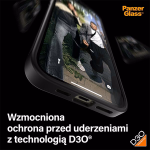 PanzerGlass ClearCase Ümbris jaoks iPhone 15 Plus / 14 Plus with Military Grade Certification - Clear & Must