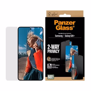 PanzerGlass 2-Way Privacy ekraanikaitse Samsung Galaxy S26 Plus UWF koos EasyAligner