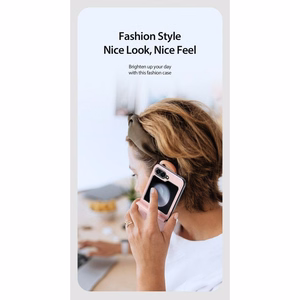 DUX DUCIS case BRIL jaoks SAMSUNG Z Flip6 5G roosa