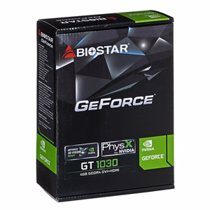 Biostar GeForce GT1030 NVIDIA GeForce GT 1030 4 GB GDDR4 Videokaart