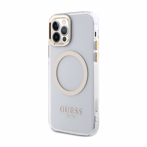 Guess GUHMP12MHTRMD Metal Outline ümbris seadmele iPhone 12 / 12 Pro 6.1", MagSafe'iga, kuldne