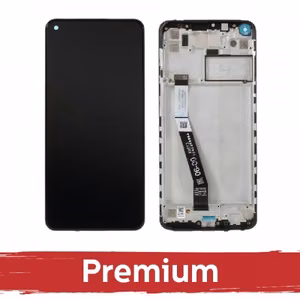 LCD Ekraan Xiaomi Redmi Note 9 Must raamiga OEM