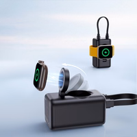 Joyroom JR-W13 5000mAh traadita energiapank Apple Watchile + USB-C ja Lightning - must