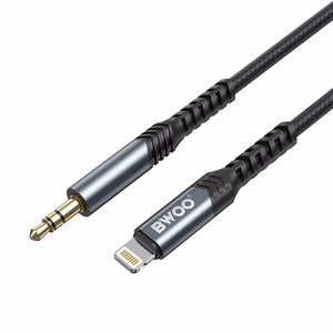 BWOO кабель AUX 3.5mm - Lightning BO-AUX068 черный