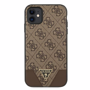 Guess 4G Triangle Collection ümbris jaoks iPhone 11 6.1" / Xr 6.1" - brown