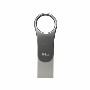 Silicon Power Mobile C80 USB mälupulk 64 GB USB Type-A / Type-C 3.0 titaan