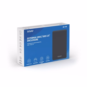 Savio 2.5" väline HDD/SSD ketta korpus, USB 3.0, AK-65