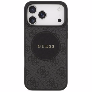 Guess 4G Circle Classic Logo MagSafe ümbris jaoks iPhone 17 Pro Max - must