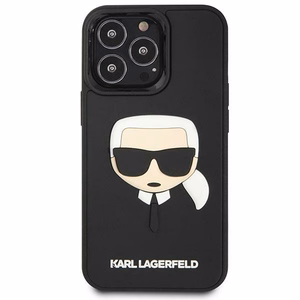 Karl Lagerfeld KLHCP14LKH3DBK iPhone 14 Pro 6.1 "must / must hardcase 3D Rubber Karl`s Head