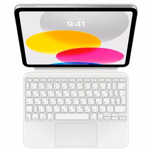 Apple Magic Keyboard Folio MQDP3RS/A – keyboard case for iPad (10th generation), Russian layout, white