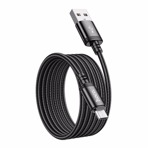 Кабель USB A - Micro USB Hoco 2,4A 2 m X89 чёрный