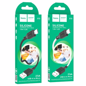 Кабель USB A - Micro USB Hoco 2,4A 1 m X90 белый