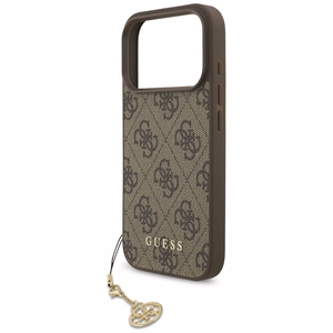 Guess 4G Charms Collection MagSafe ümbris jaoks iPhone 17 Pro - brown