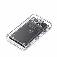 Orico TC10-MS MSATA USB-C 3.2 5Gb/s kettakassett - läbipaistev