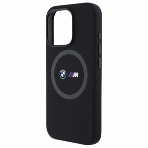 BMW M Silicone Printed Ring MagSafe Ümbris jaoks iPhone 16 Pro Max - must